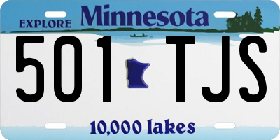 MN license plate 501TJS
