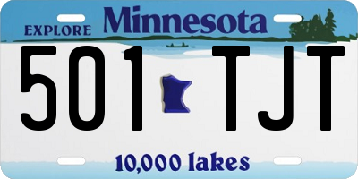 MN license plate 501TJT