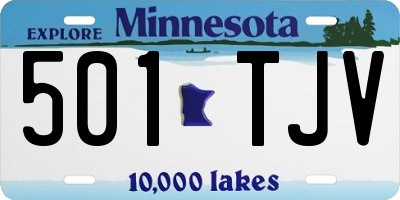 MN license plate 501TJV