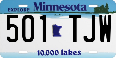 MN license plate 501TJW