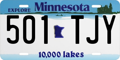 MN license plate 501TJY