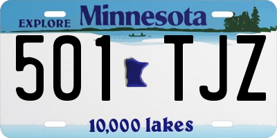 MN license plate 501TJZ