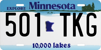 MN license plate 501TKG