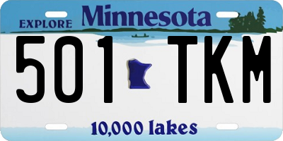 MN license plate 501TKM