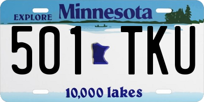 MN license plate 501TKU