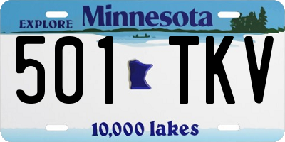 MN license plate 501TKV