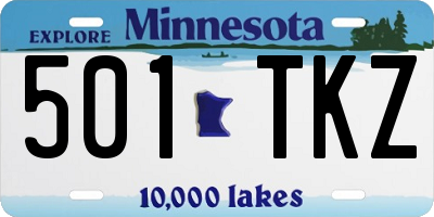 MN license plate 501TKZ