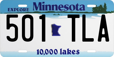 MN license plate 501TLA