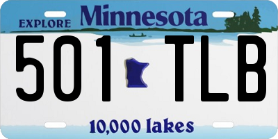 MN license plate 501TLB