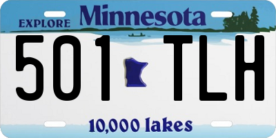 MN license plate 501TLH