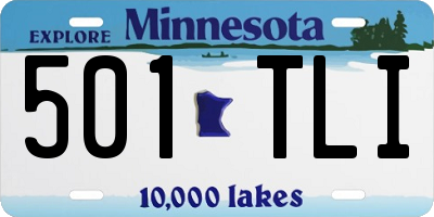 MN license plate 501TLI
