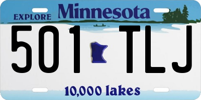 MN license plate 501TLJ