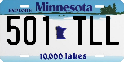 MN license plate 501TLL