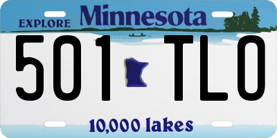 MN license plate 501TLO