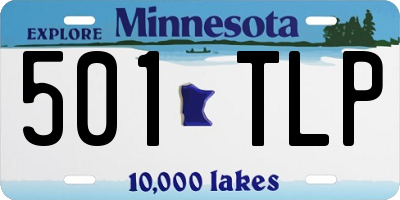 MN license plate 501TLP