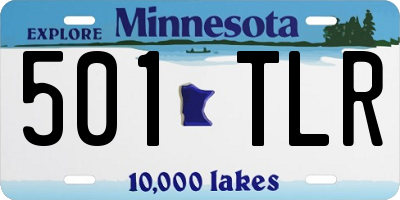 MN license plate 501TLR