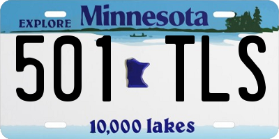 MN license plate 501TLS