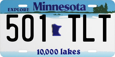 MN license plate 501TLT