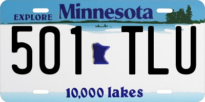 MN license plate 501TLU