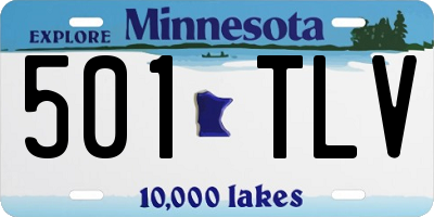 MN license plate 501TLV