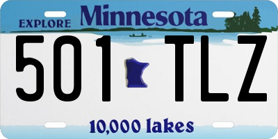 MN license plate 501TLZ