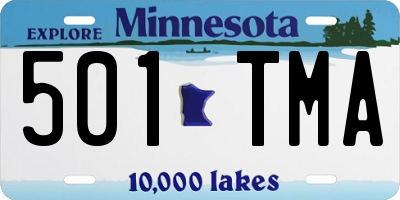 MN license plate 501TMA