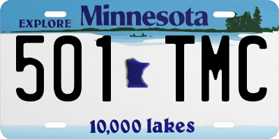MN license plate 501TMC