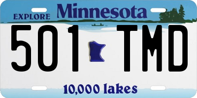 MN license plate 501TMD