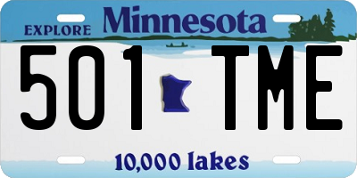 MN license plate 501TME