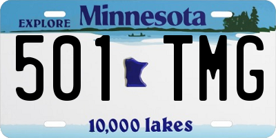 MN license plate 501TMG