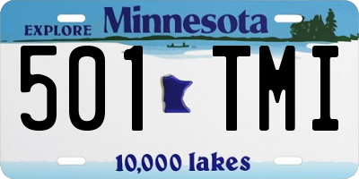 MN license plate 501TMI