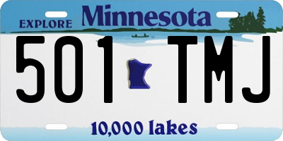 MN license plate 501TMJ
