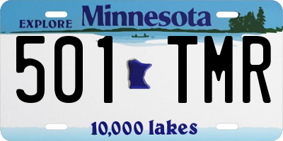 MN license plate 501TMR