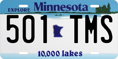 MN license plate 501TMS
