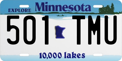 MN license plate 501TMU