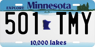 MN license plate 501TMY