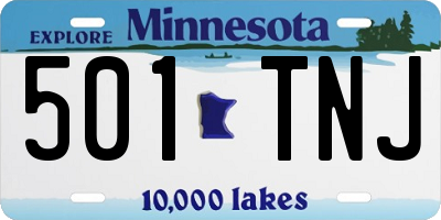 MN license plate 501TNJ