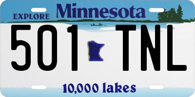 MN license plate 501TNL
