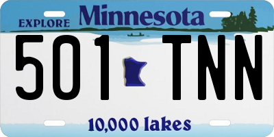 MN license plate 501TNN