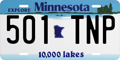 MN license plate 501TNP