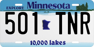 MN license plate 501TNR