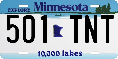 MN license plate 501TNT