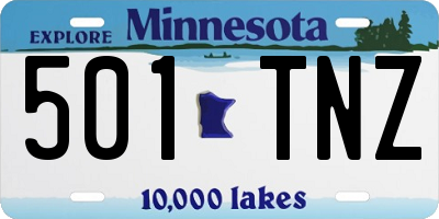 MN license plate 501TNZ