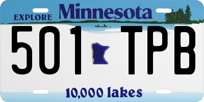 MN license plate 501TPB