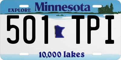 MN license plate 501TPI
