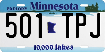 MN license plate 501TPJ