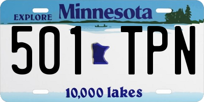 MN license plate 501TPN