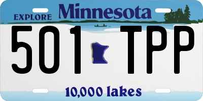MN license plate 501TPP