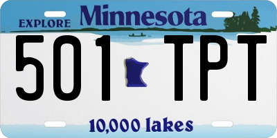 MN license plate 501TPT