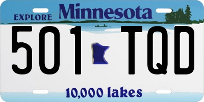 MN license plate 501TQD
